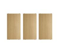 String Furniture Étagères - Lot de 3 - Chêne - 58 x 30 cm
