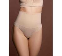 String Taille Haute Invisible Bye Bra Seamless Shapewear - Beige