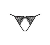 String ouvert noir Noir S/M