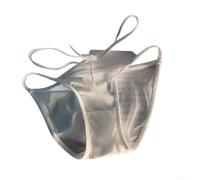 String Triangle Aéré Confortable Quatre Saisons(White 1XL) | Mesh ultra-fin, transparent, respirant, idéal chaleur, taille M à XL ajustable