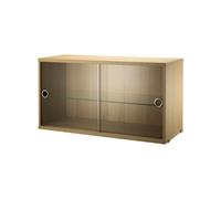 String Furniture Armoire avec vitrine - Chêne
