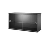 String Furniture Vitrine String système noir PxHxP 78x42x30cm