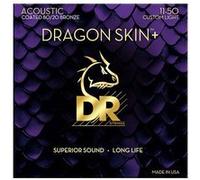 Strings Dr Strings 11-50 Dragon Skin+ Coated 80/20 Custom Light Jeux de cordes folk 011