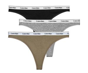 Strings femmes Calvin Klein Jeans THONG X3 Multicolore EU XL