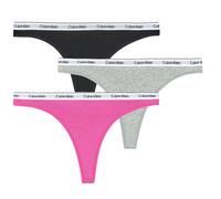 Strings femmes Calvin Klein Jeans THONG X3 Noir EU XL