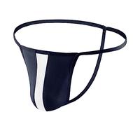 Strings Homme Sexy String pour Homme sous-Pants Lingerie Slip Respirant Élastique Lingerie Homme Slip Slip Homme Sexy Moulant (Navy, One Size)