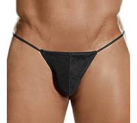 Strings pour Homme Ficelle Sexy sous-vêtement Dentelle String Hot Erotique Lingerie Sissy Slip T-Back Tanga Thongs Hommes Slips sous-Vêtement avec Taille Basse