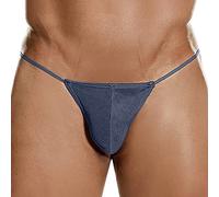 Strings pour Homme Ficelle Sexy sous-vêtement Dentelle String Hot Erotique Lingerie Sissy Slip T-Back Tanga Thongs Hommes Slips sous-Vêtement avec Taille Basse