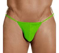Strings pour Homme Ficelle Sexy sous-vêtement Dentelle String Hot Erotique Lingerie Sissy Slip T-Back Tanga Thongs Hommes Slips sous-Vêtement avec Taille Basse