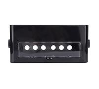 Strip Cover & Cord Organizer Box | Particle - Blocking Plastic Storage for Outlets/Extension Cords/Wires | Medium Size 10.6x4.9x4.3in, Fits Most Sockets (Noire)