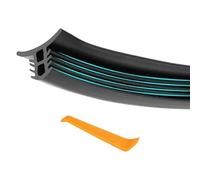 Strip de joint de pare-brise - joint de bord en caoutchouc de 63 pouces, garniture de la voiture insonorisée | Bande d'isolation de bruit de pare-brise automatique pour camions, VUS, mini-fourgo