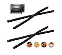 Strip de protection du four 4pcs bandes d'isolation en silicone résistant à la chaleur Protecteur de sécurité pour enfants PROTECTION DE COUVERTURE GRIDE COURT (NOIR) COURT
