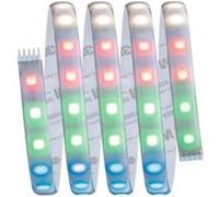 Strip LED intégré dimmable autocollant MaxLED 500 Paulmann 16W 600lm Argent mat blanc chaud L.1,5m x H.0,3 x P.0,3cm