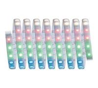 Strip LED intégré dimmable autocollant MaxLED 500 Paulmann 29W 1200lm Argent mat blanc chaud L. 3m x H.0,3 x P.0,3cm