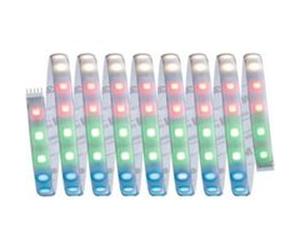 Strip LED intégré dimmable autocollant MaxLED 500 Paulmann 29W 1200lm Argent mat blanc chaud L. 3m x H.0,3 x P.0,3cm