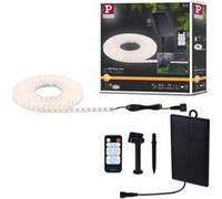 Strip LED Solaire télécommande incluse 10m revêtue IP44 3,2W 80lm/m 60 LEDs/m 3000K Noir G