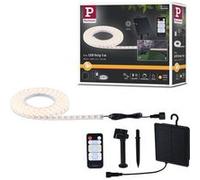 Strip LED Solaire télécommande incluse 5m revêtue IP44 2,8W 80lm/m 60 LEDs/m 3000K Noir G