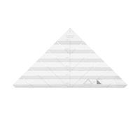 Strip Tube Ruler Acrylic Triangular Ruler Accurate Clear Scale Lightweight Good Toughness Quilt Designs Positioning Ruler for Household Sewing and Quilting Projects 23.3cm x 12.2cm