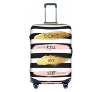 Stripe Don't Kill My Vibe Housse de protection élastique lavable anti-rayures 45,7 à 81,3 cm, blanc, M