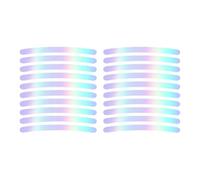 Stripe roue réfléchissante Do -da -te - Voiture pour bord autocollants de 20 PC | Glow in the Dark Sticker Cort Strips, coloré décalcomanies pour la bande de conduite de nuit et la décoration des