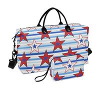 Stripe Stars Sac de gym décoratif avec sangle réglable pour le 4 juillet Jour de l'indépendance