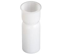Striped Column Molds, Pillar Candle Forms, Handmade Scented Torch Making, Aesthetic Spiral Stripe Design, (1 Piece, White), Perfect For Crafting Unique Fragrant Candles