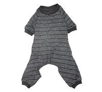 Striped Dog Pajamas | Soft & Breathable Polyester | Stretchable Jumpsuit for Dogs/Cats | 4 - Leg Design with Ribbed Cuffs | Indoor & Outdoor Use (XS)