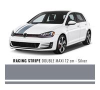 Stripes bande adhésive pour voiture 2F argent 120 mm x 5 mt