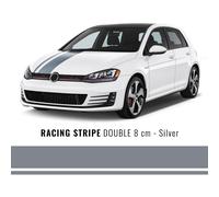 Stripes bande adhésive pour voiture 2F argent 80 mm x 5 mt