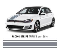 Stripes bande adhésive pour voiture 3F argent 80 mm x 5 mt