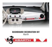 Stripes Bandes Adhésives pour Tableau de Bord Fiat 500 Abarth + Scorpion 3D