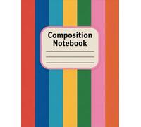 Stripes Rainbow Composition Notebook: 120 Pages, with Warmcozy Cover Design, great for School Notes, Journaling, Women, Teens, Birthday gifts120 ... Journaling, Women, Teens, Birthday gifts