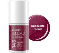 Striplac Elegant Rubin Shimmer Uv Nail Polish - 15 Day Coverage & Scratch Resistant - Easy Application - Gentle Removal Technology - Vegan - Red - 7ml