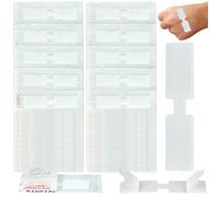 Strips Sutures Adhésives Convient,100pcs Ensemble de Bande Fermeture Plaie,Pansement Fermeture Plaie,Bandes de Suture Autocollantes D'urgence,Sutures Adhésives Bandelettes Stérilisées,pour Plaie