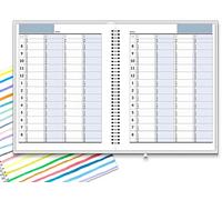 StriveZen Carnet de rendezvous non daté, planificateur de rendezvous 2021 2022, planificateur à 4 colonnes, quotidien, horaire, incréments de 15 minutes, planification des carnets, 17,8 x 21,5 cm,