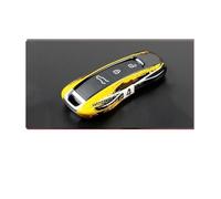 STRIVING BIRD Coques de clé pour P&orsche M*acan B&oxster Cayman Cayenne 9YA Panamera 971 911 Alarme De Voiture Télécommande sans Clé Étui Couverture De Clé (Yellow 4 A)