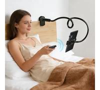 Strixorn Support Kindle à Col de Cygne avec Télécommande Tourne-Page pour Lire au Lit, Support de Bureau pour Tablettes, Bras Long Flexible pour Tablettes, iPhones et Accessoires Kindle