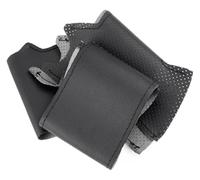 STRJUS Couvre Volant pour M&ITSUBISHI L200 1997-2006 pour Pajero pour Pinin pour Space pour Gear Housse De Protection De Volant De Voiture Tressée À La Main(Noir)
