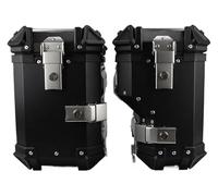 STRJUS Sac De Selle pour CB400X pour CB500X pour NC750X pour NC750S pour VERSYS-X300 pour CB 400X 500X Sacoche Latérale Universelle Moto Compatible avec(35l Black (1 Pair))