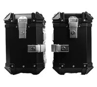 STRJUS Sac De Selle pour CB400X pour CB500X pour NC750X pour NC750S pour VERSYS-X300 pour CB 400X 500X Sacoche Latérale Universelle Moto Compatible avec(38l Black (1 Pair))