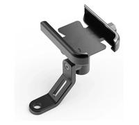 STRJUS Support GPS Moto pour Piaggio 250 300 500 pour HPE Sport Scooter, Support GPS De Téléphone Portable pour Guidon Moto en Aluminium(Argent)