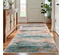 Strloepr Tapis Décoration Maison pour Bureau, Salle de séjour et Chambre Canapé Lit,Tableau Abstrait Moderne Multicolore Bleu, Rouge, Beige, Gris, Blanc, 160 x 200 cm