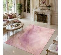 Strloepr Tapis Lavable en Machine, 90 x 150 cm, Abstrait Rose Violet Beige, Tapis de Chaise Gaming Bureau Salon Chambre Adulte Salle a Manger Cuisine,