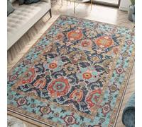 Strloepr Tapis Salon Chambre Canapé Convertible Salle a Manger Decoration Maison,Room Decor Vintage Vieilli, Rouge, Bleu, Jaune, Jaune Moutarde, 180 x 200 cm