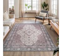 Strloepr Tapis Salon Chambre Canapé Lit Salle a Manger Decoration Maison Interieur,Traditionnel Floral Beige, Rouge, Gris, Noir,Multicolore, 185 x 275 cm