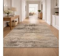 Strloepr Tapis Salon Chambre Table Salle a Manger Cuisine Décoration Maison,Tableau Abstrait Moderne Gris, Beige, Jaune, 150 x 200 cm