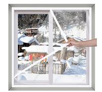 STRMAX Film Isolant De Fenêtre,Film Isolant De Fenêtre 0,16 Mm Épaissie en Plastique Transparent Film Doux De Pare-Brise Résistance À Froid sans Forage (Color : Transparent, Size : 2.2x1.8m)