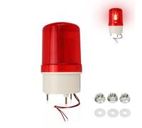 Stroboscope Rotatif à LED Industriel, 12 V 24 V 220 V, Balise Clignotante De Sécurité D'urgence, 120 DB, Alarme Sonore, Lampe D'avertissement ABS IP54 Pour Intérieur Et Extérieur(24V)