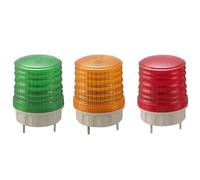 Stroboscope Signal Voyant d’Avertissement TB5051 Voyant d'avertissement LED 12 V/24 V/110 V/220 V Trois Modes Stroboscope Flash Multicolore Petit Signal Lampe(YELLOW-12V)