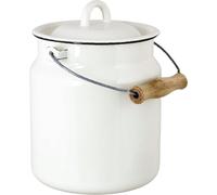 Strömshaga Bidon à Lait en Émail "Emil's" - 3 L - Offwhite